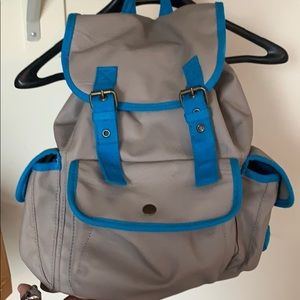 Xhilaration Grey/Electric Blue Backpack